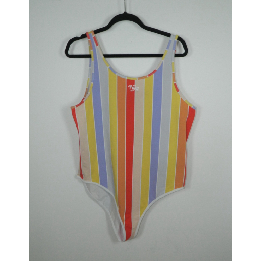 Nike Bodysuit Women Plus Size‎ IX Striped Multicolor